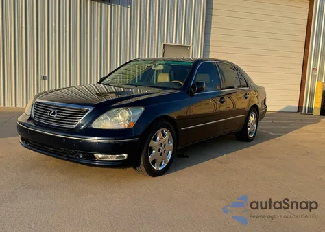 2005 Lexs Ls 430 Blue z USA, uszkodzony, nr VIN JTHBN36F250177548